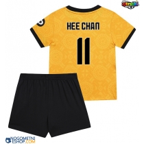 Otroški Nogometni dresi Wolves Hee-chan Hwang #11 Domači 2025-26 Kratek Rokav (+ Kratke hlače)